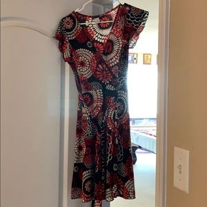 V neck dress
